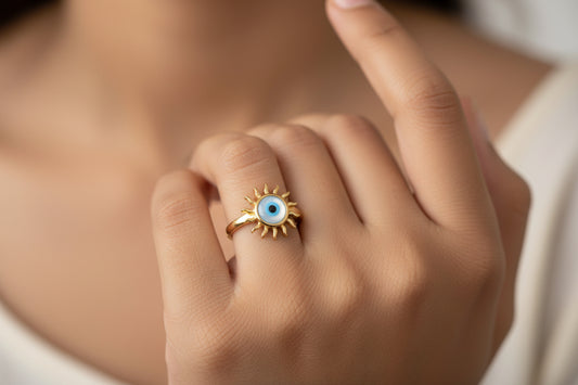 Twinrays Solar Evil Eye Ring