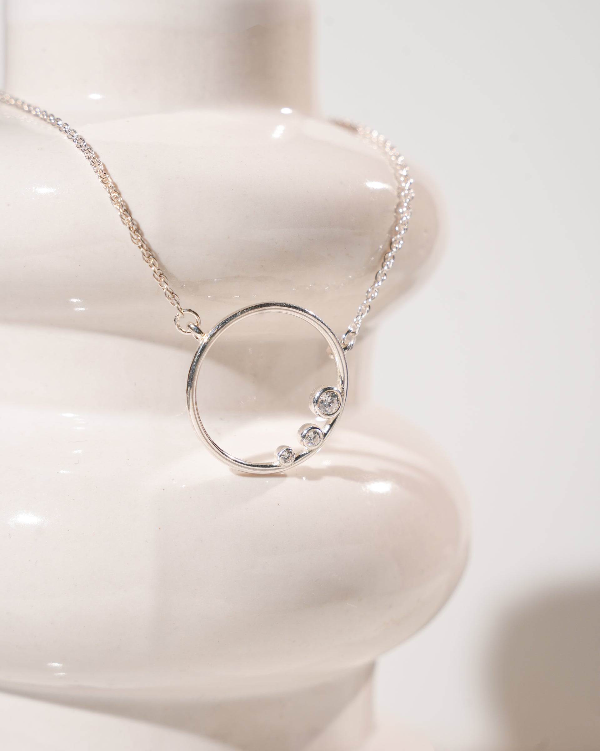 Twinrays Silver Eclipse Necklace