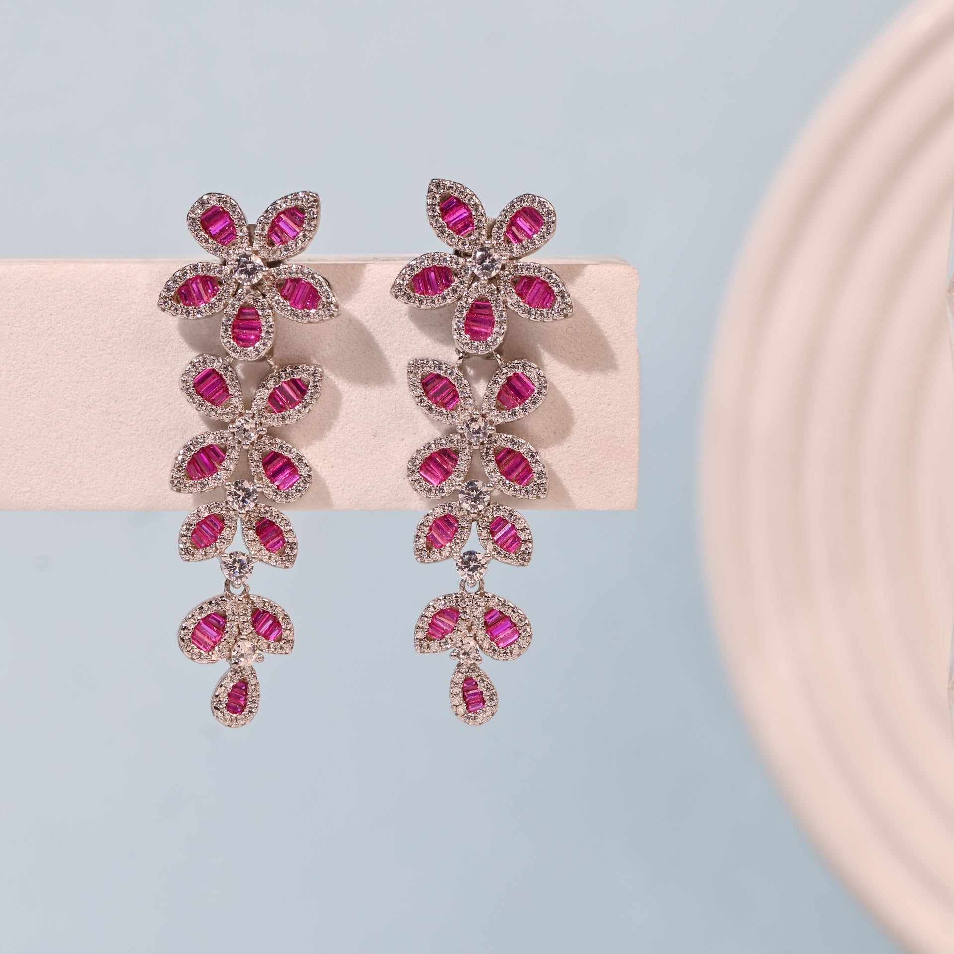 Twinrays Ruby Reliance Earrings