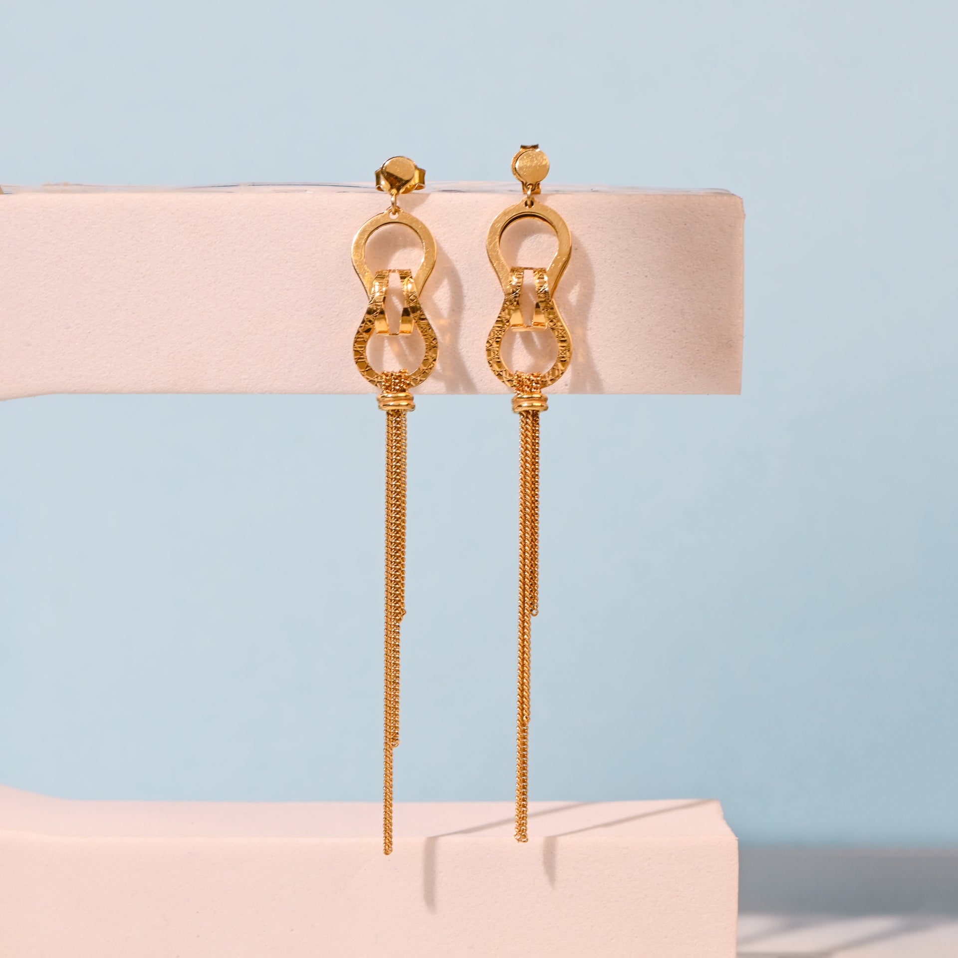 Twinrays Eternal Loop Tassel Earrings