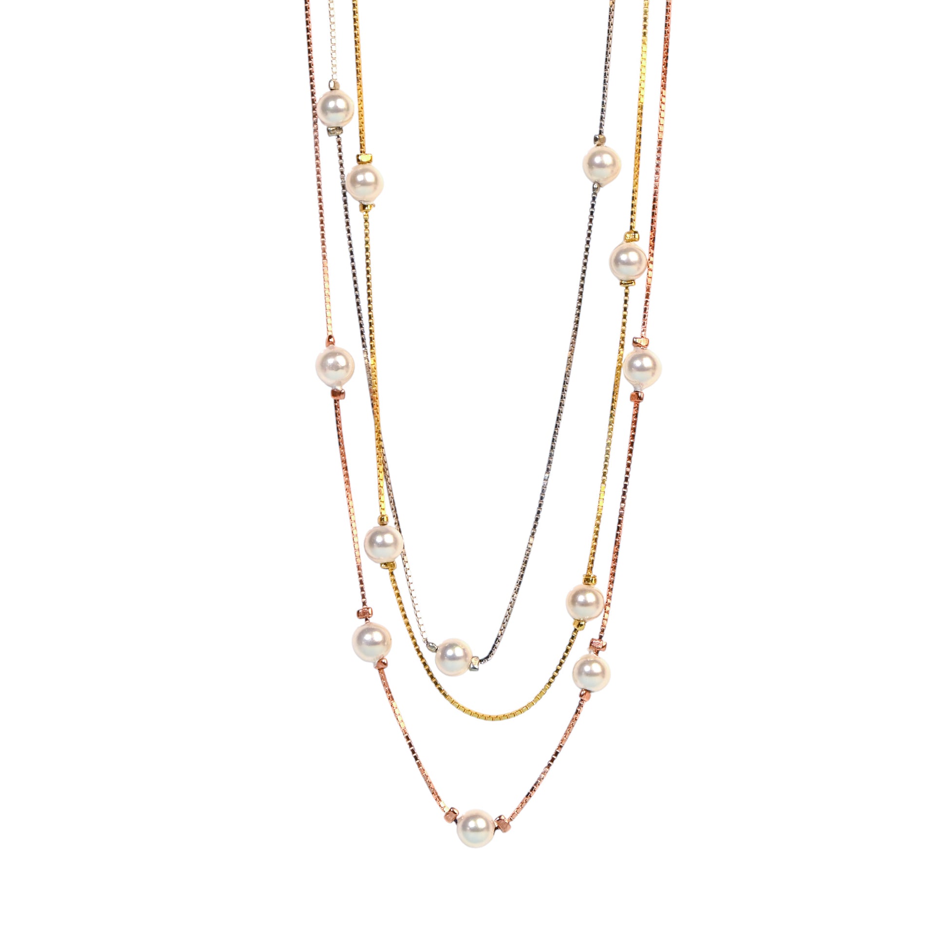 Twinrays Trinity Pearl Necklace