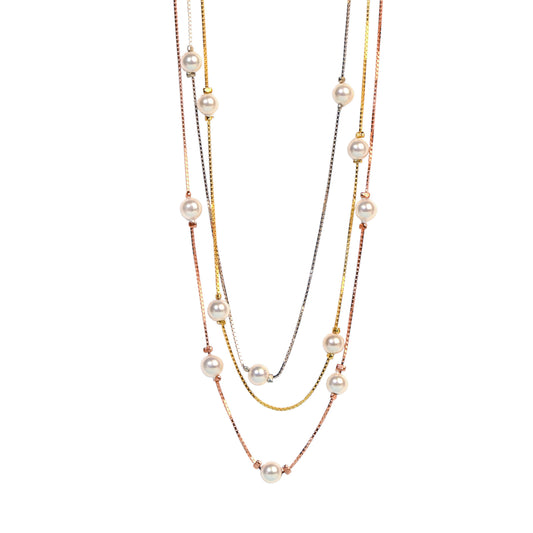 Twinrays Trinity Pearl Necklace