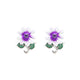 Twinrays Blooming Orchid Studs Earrings