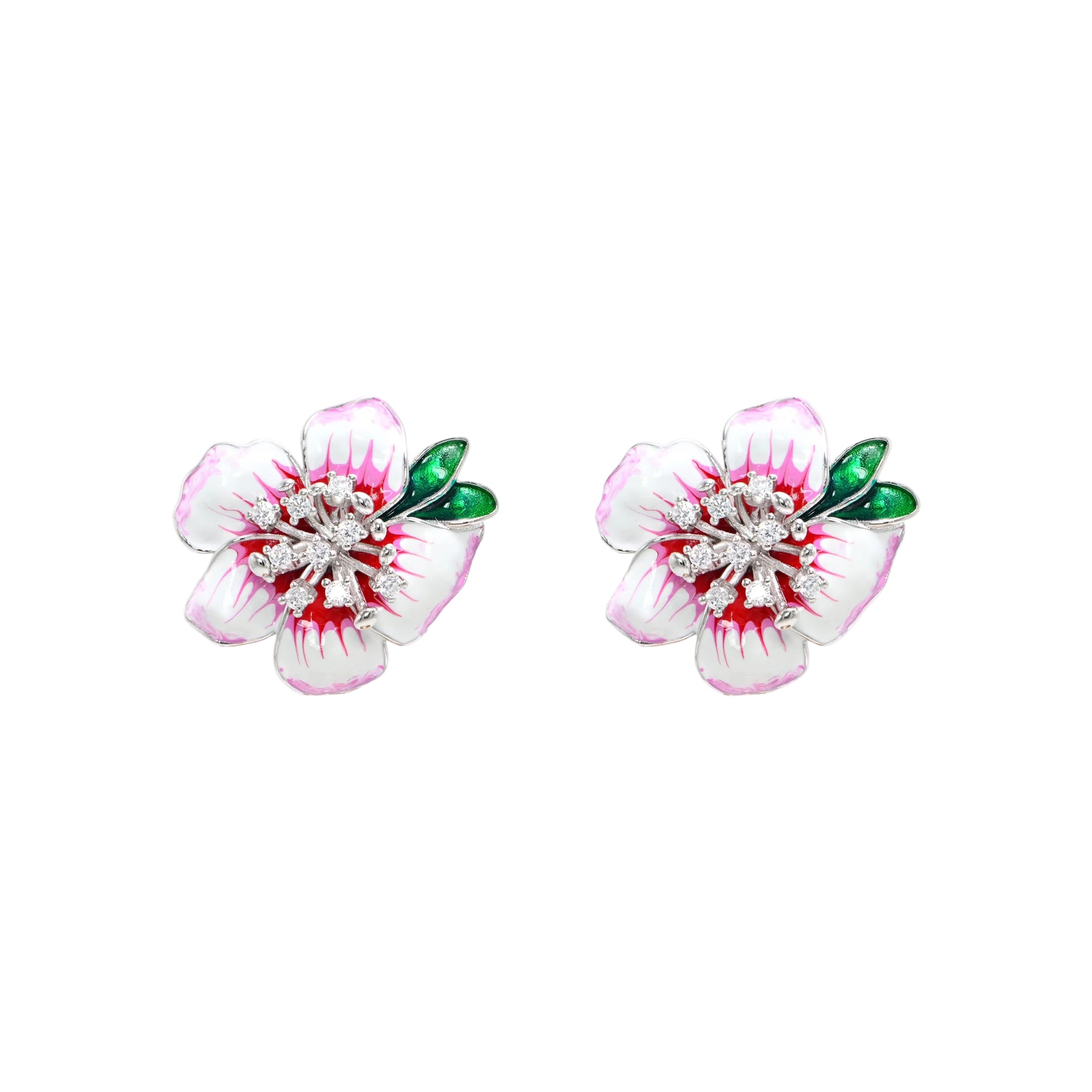 Twinrays Cherry Blossom Charm Earrings