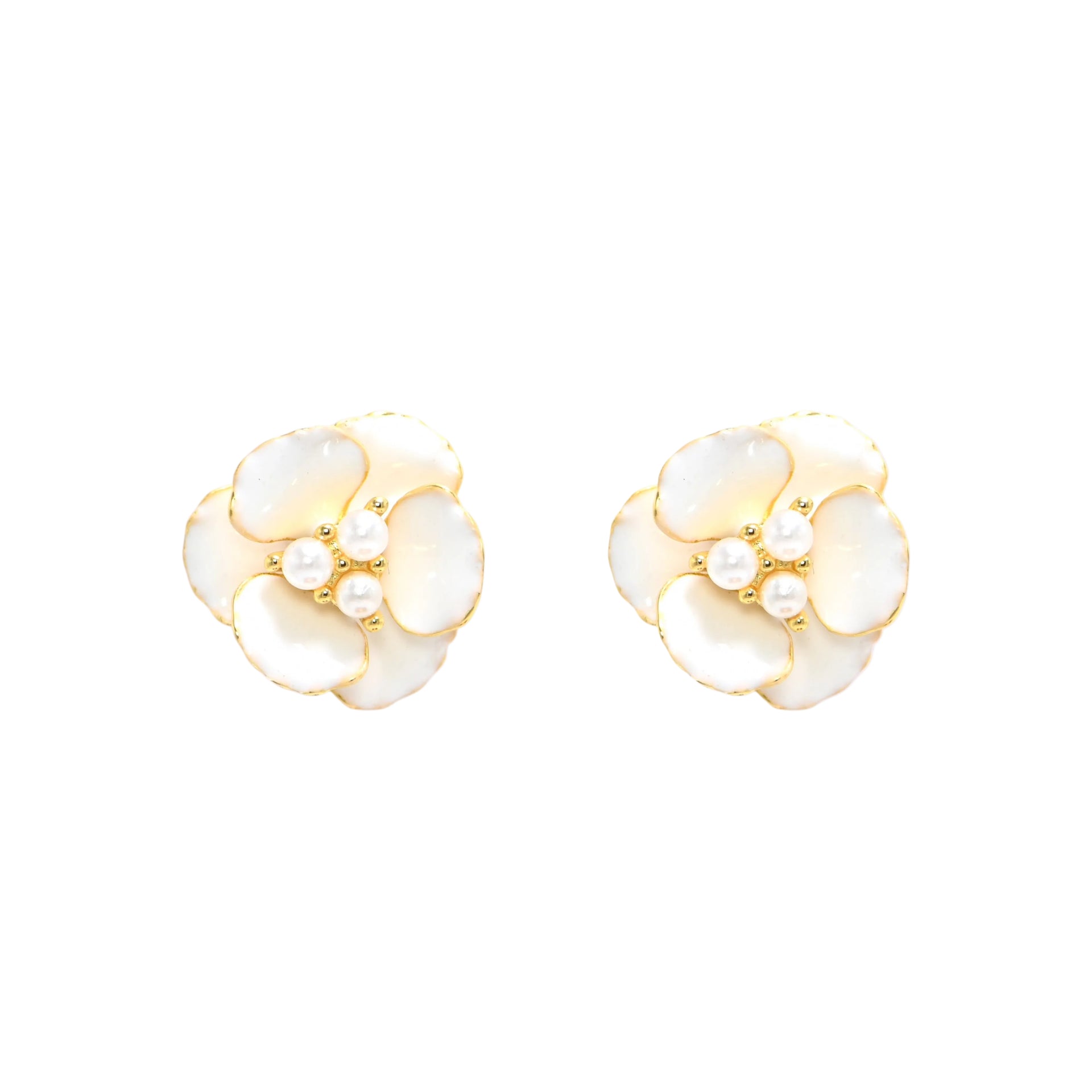Twinrays Pearl Whisper Studs Earrings