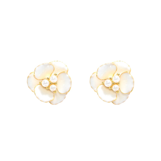 Twinrays Pearl Whisper Studs Earrings