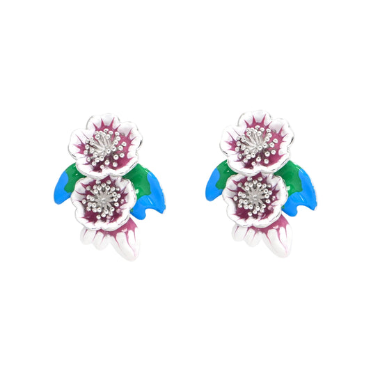 Twinrays Pink Blossoms Earrings