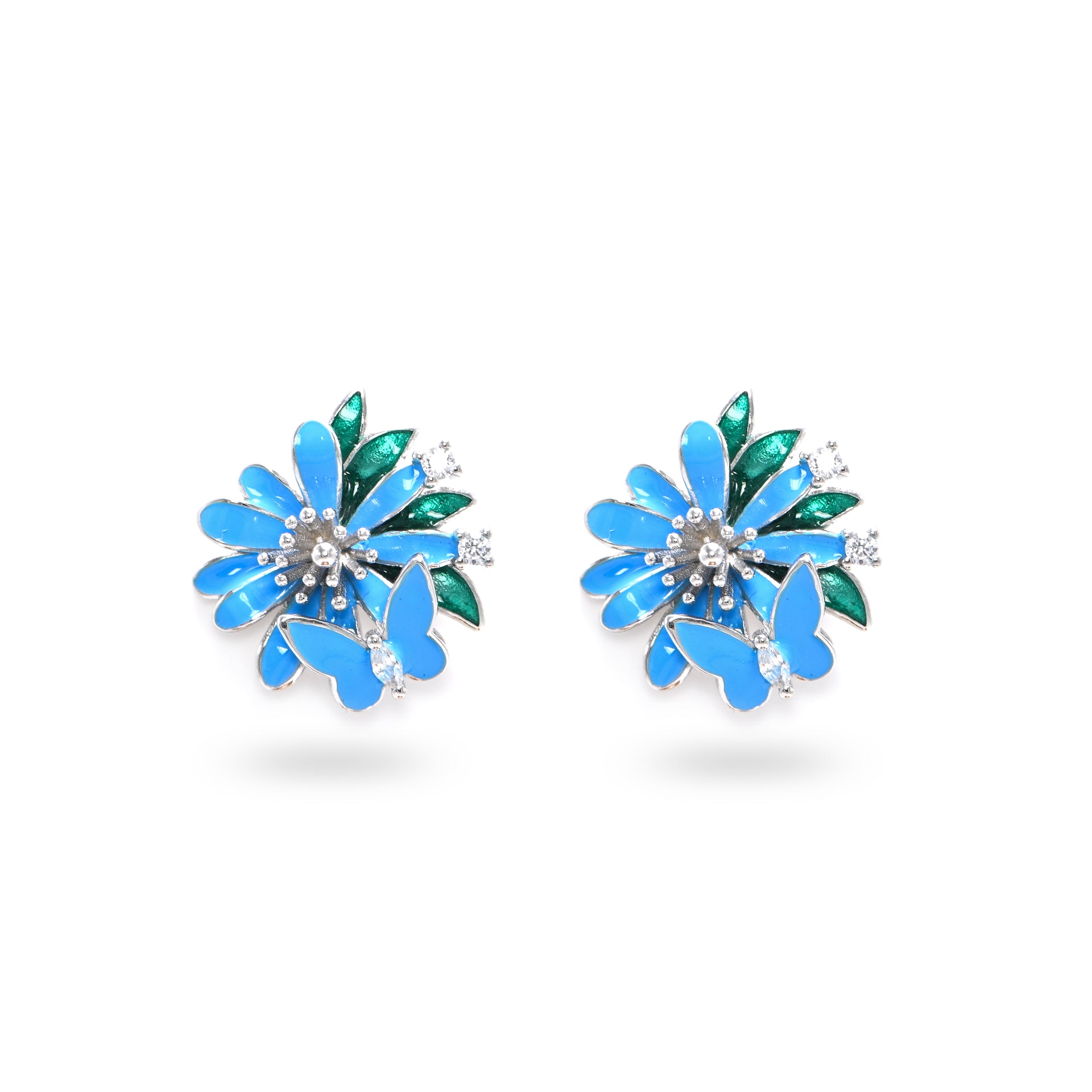 Twinrays Butterfly Bloom Studs Earrings