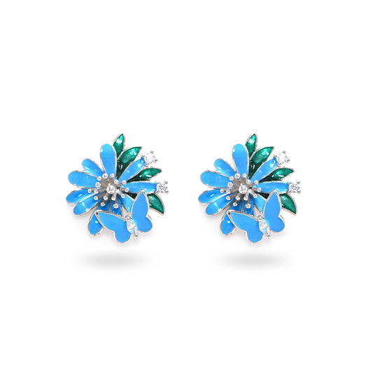 Twinrays Butterfly Bloom Studs Earrings