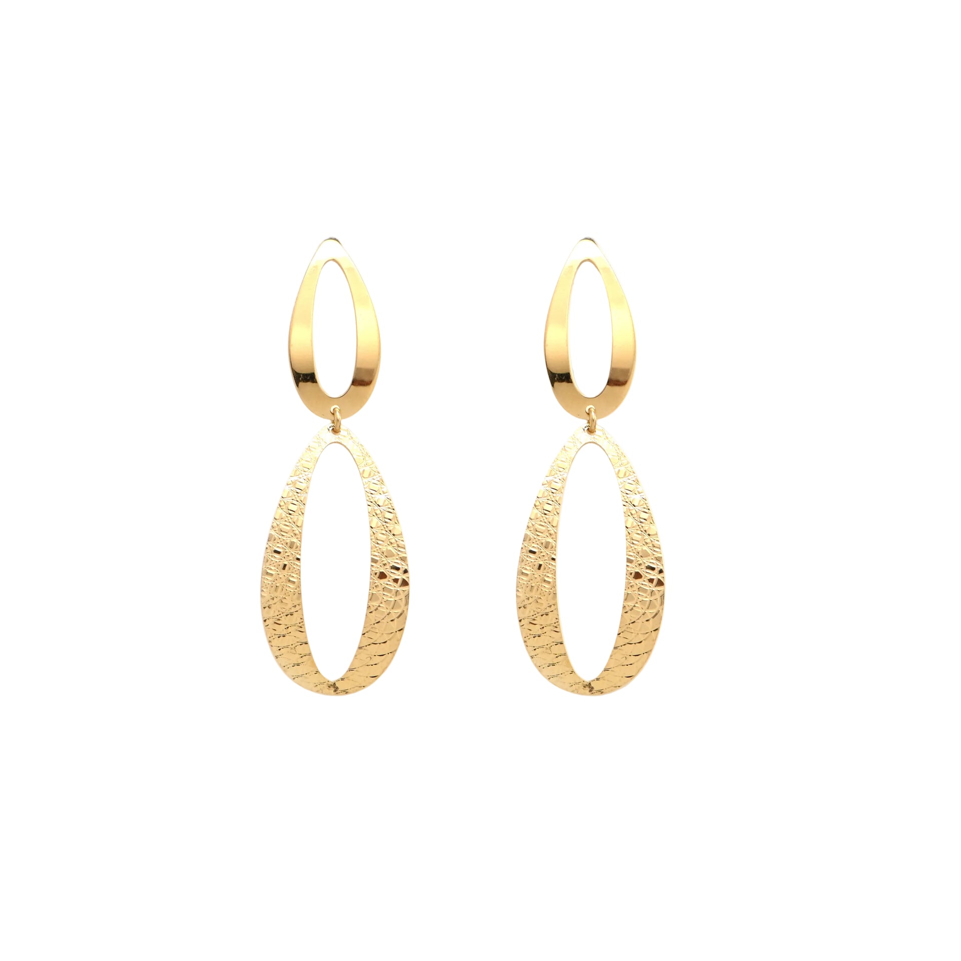 Twinrays Golden Flow Earrings
