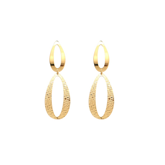 Twinrays Golden Flow Earrings