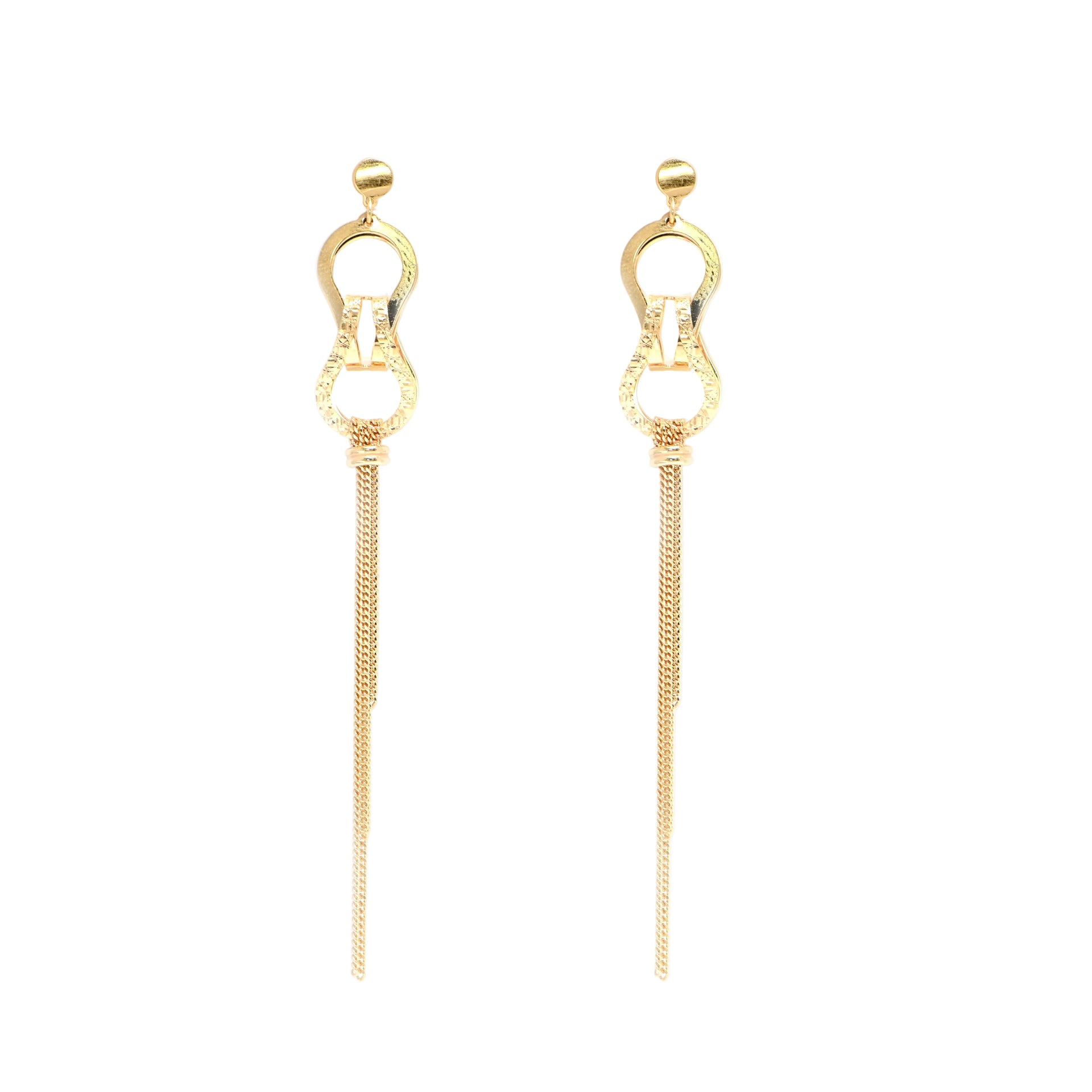 Twinrays Eternal Loop Tassel Earrings