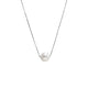 Twinrays Silver Pearl Drop Necklace