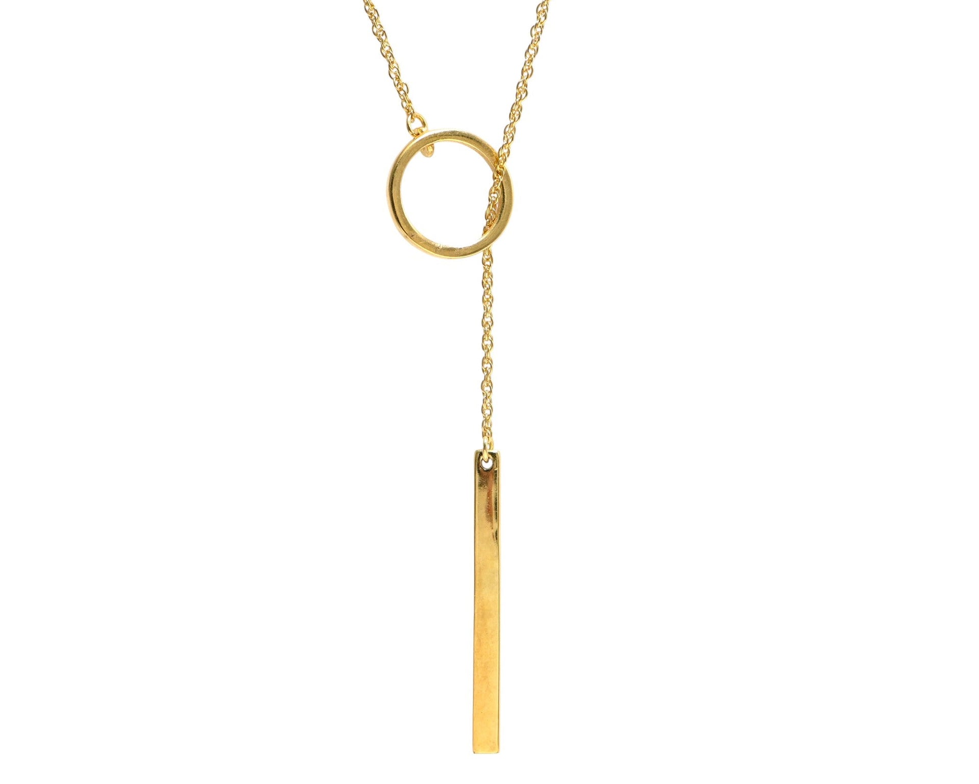 Twinrays Golden Orbit Drop Necklace