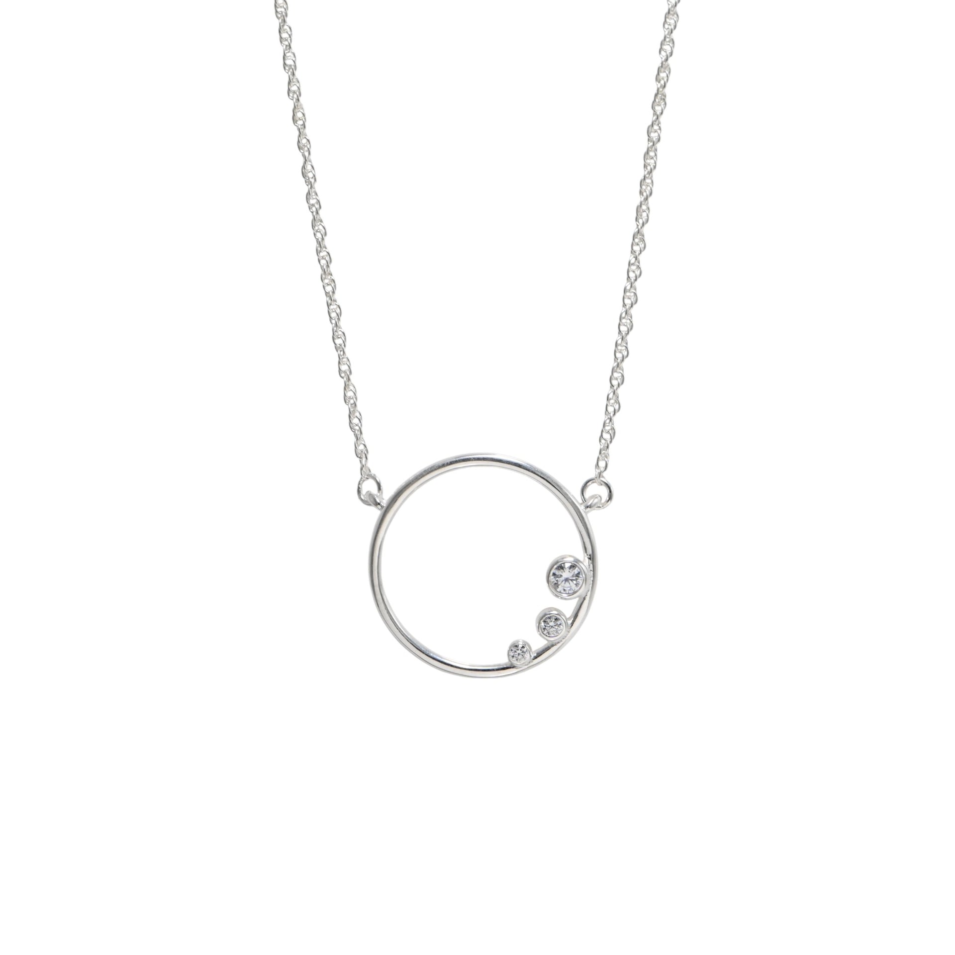 Twinrays Silver Eclipse Necklace
