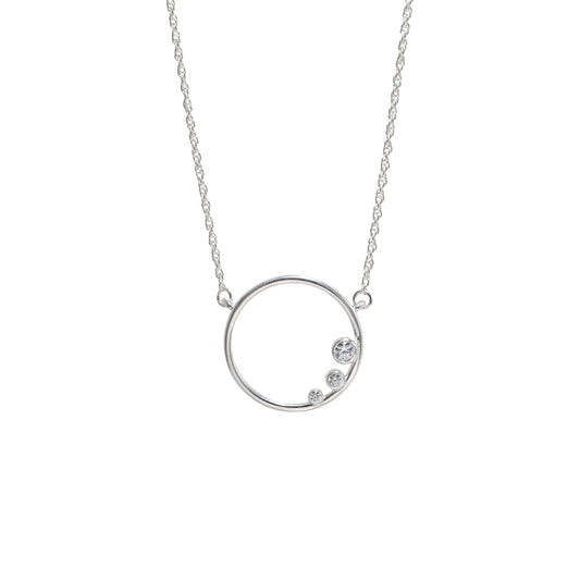 Twinrays Silver Eclipse Necklace