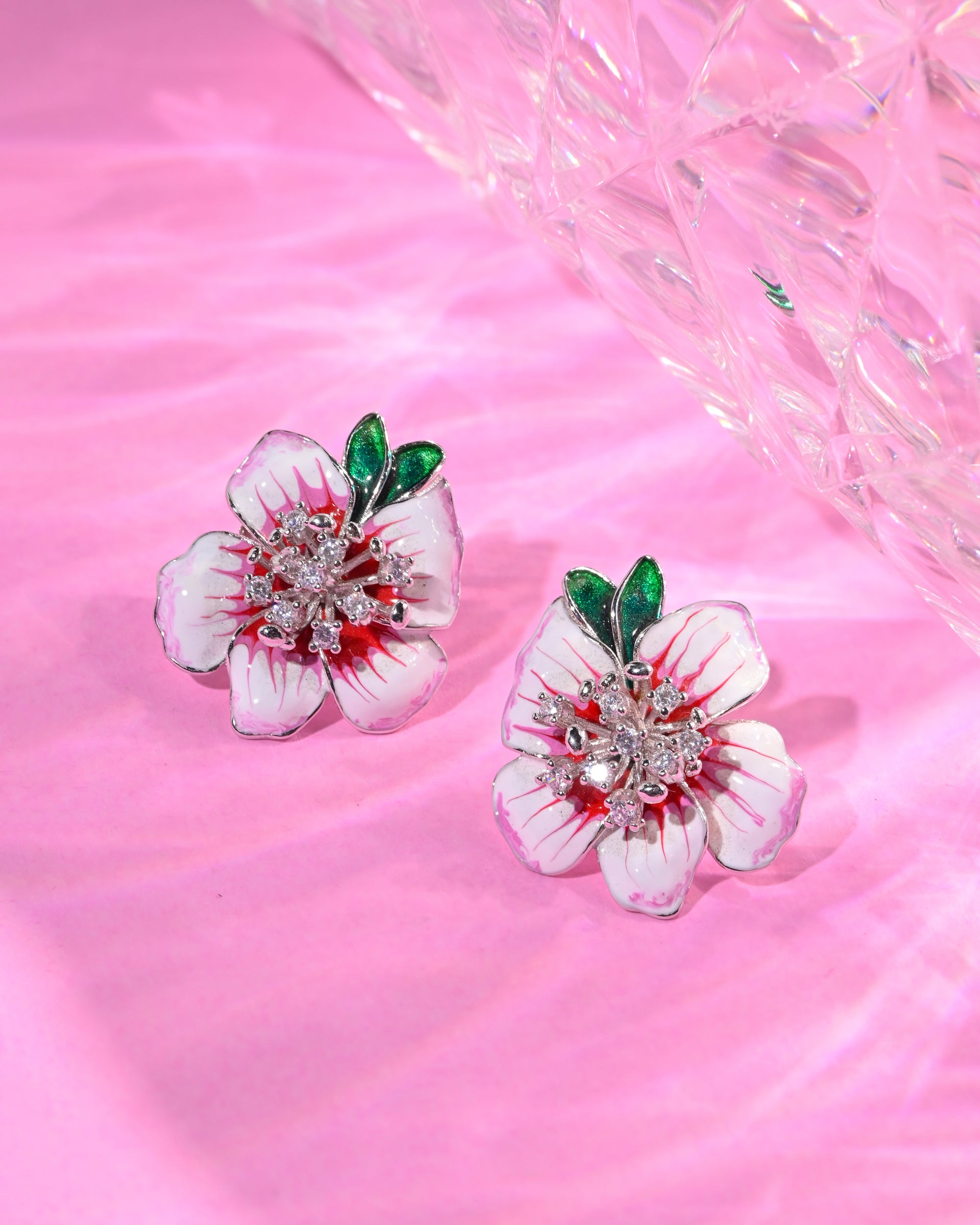 Twinrays Cherry Blossom Charm Earrings