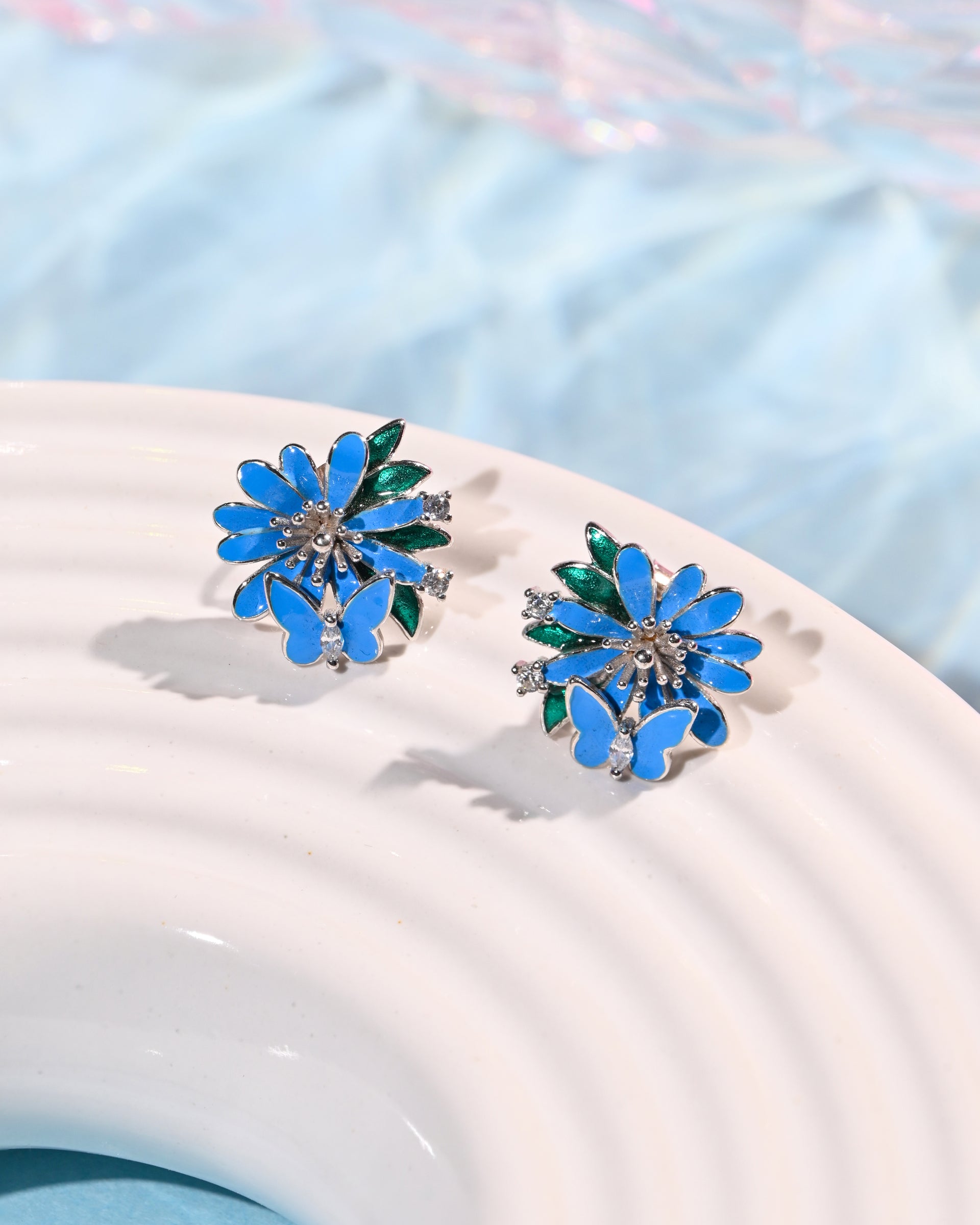 Twinrays Butterfly Bloom Studs Earrings