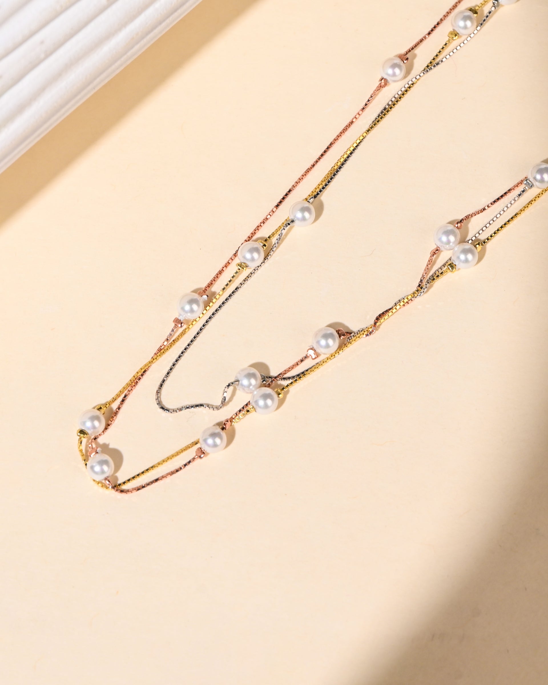 Twinrays Trinity Pearl Necklace