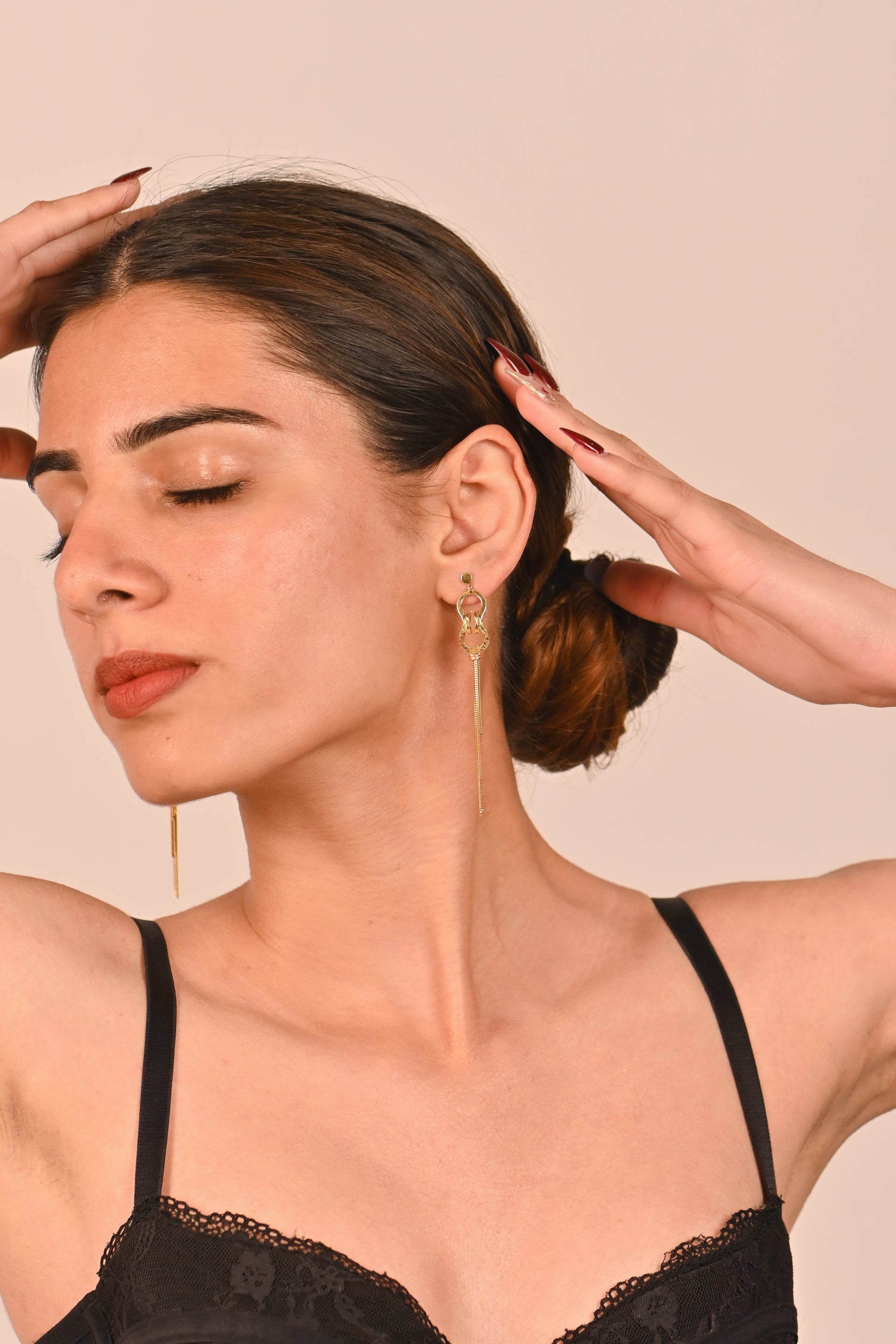 Twinrays Eternal Loop Tassel Earrings
