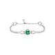 Emerald Luxe 925 Silver Clasp Bracelet