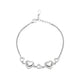 925 Sterling Silver Double Heart Bracelet