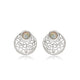 Moonstone Silver Stud Earring