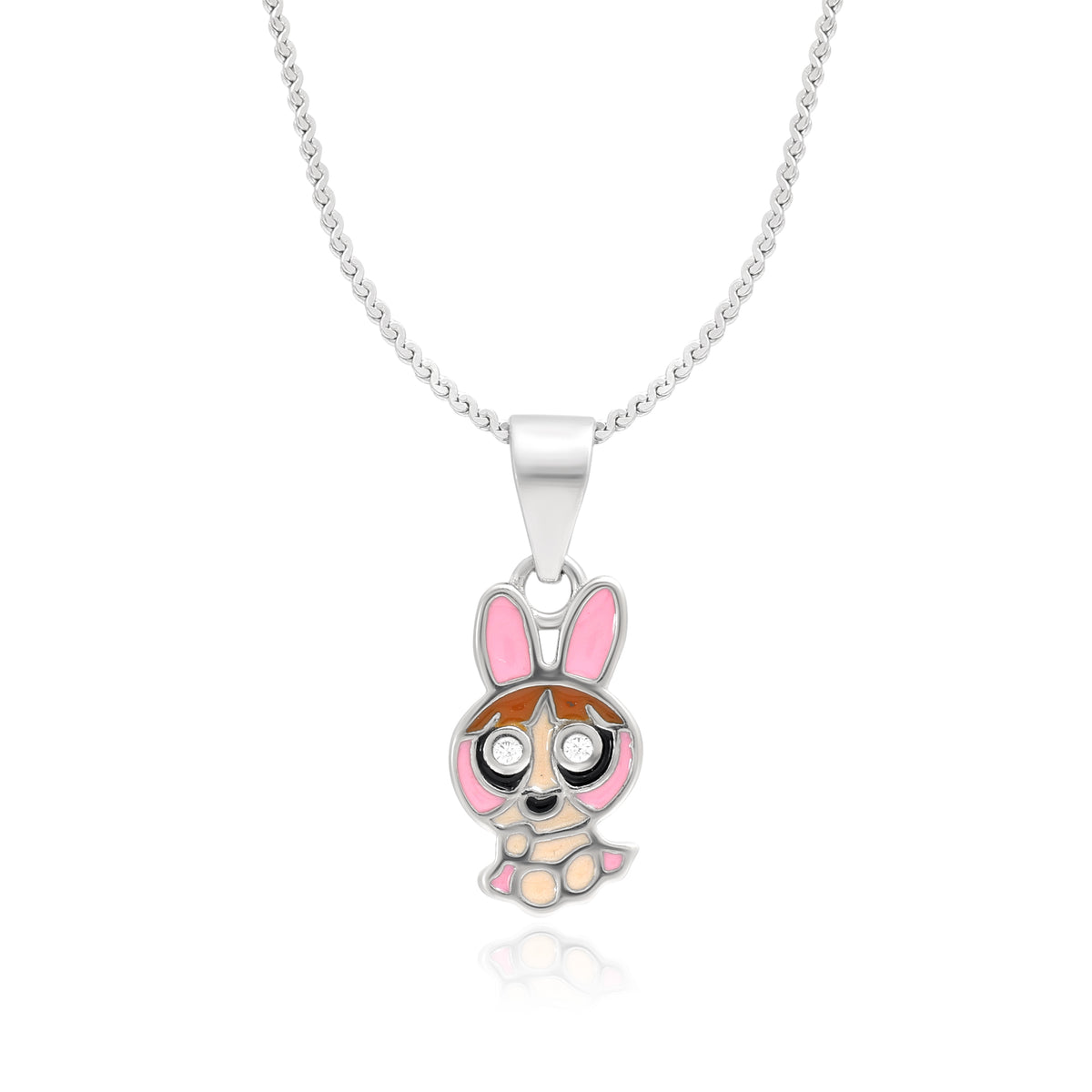 925 Sterling Silver Bunny Rabbit Pendant Necklace for Women