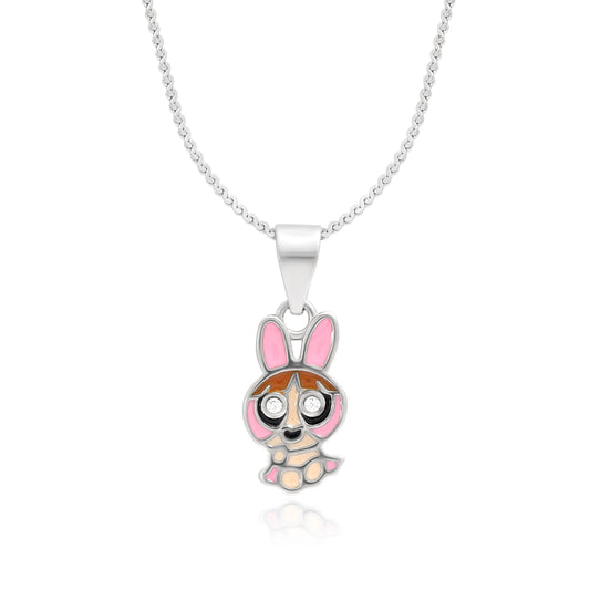 925 Sterling Silver Bunny Rabbit Pendant Necklace for Women