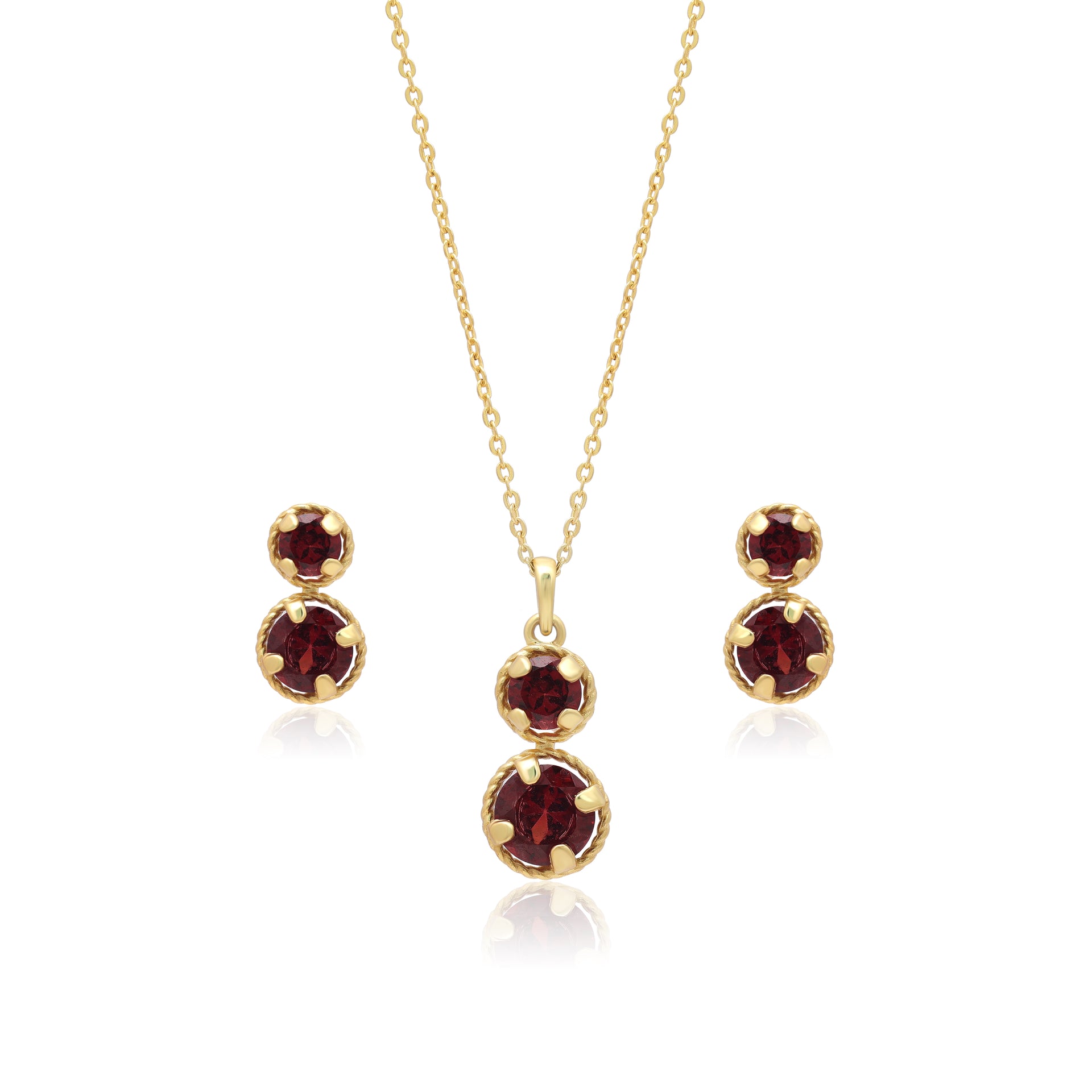 Smoky Quartz Elegance Pendant & Earrings Set