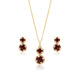 Smoky Quartz Elegance Pendant & Earrings Set