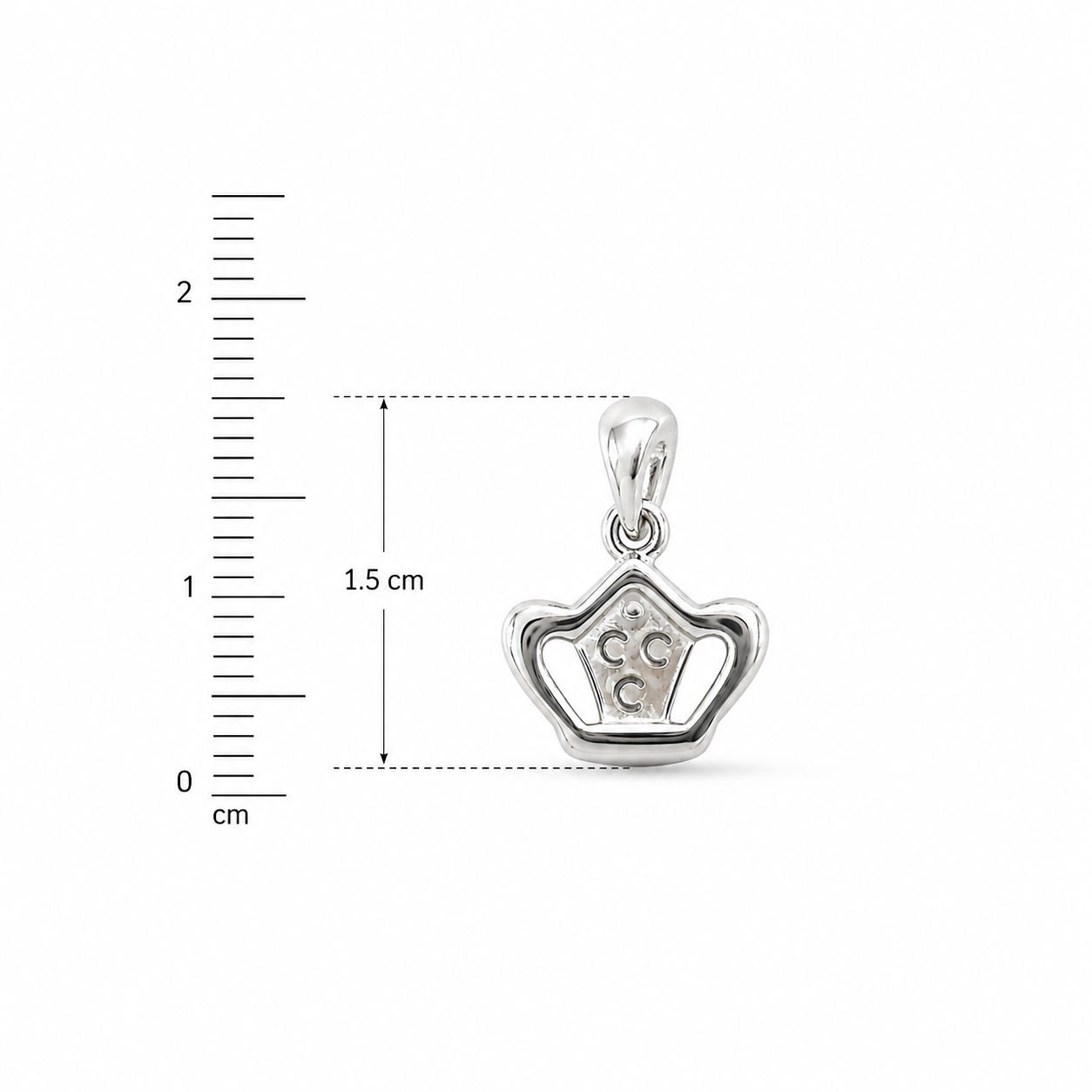 925 Sterling Silver Crown Pendant