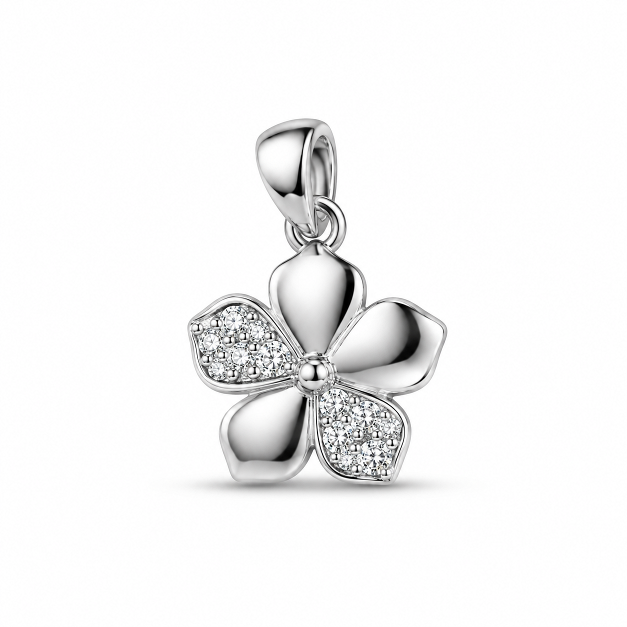 925 Sterling Silver Floral Pendent