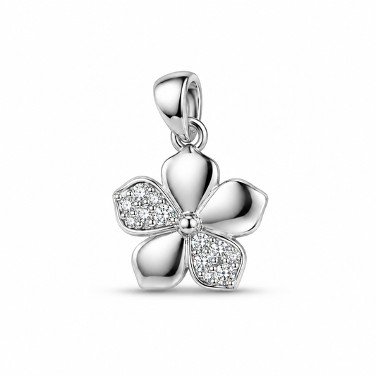 925 Sterling Silver Floral Pendent