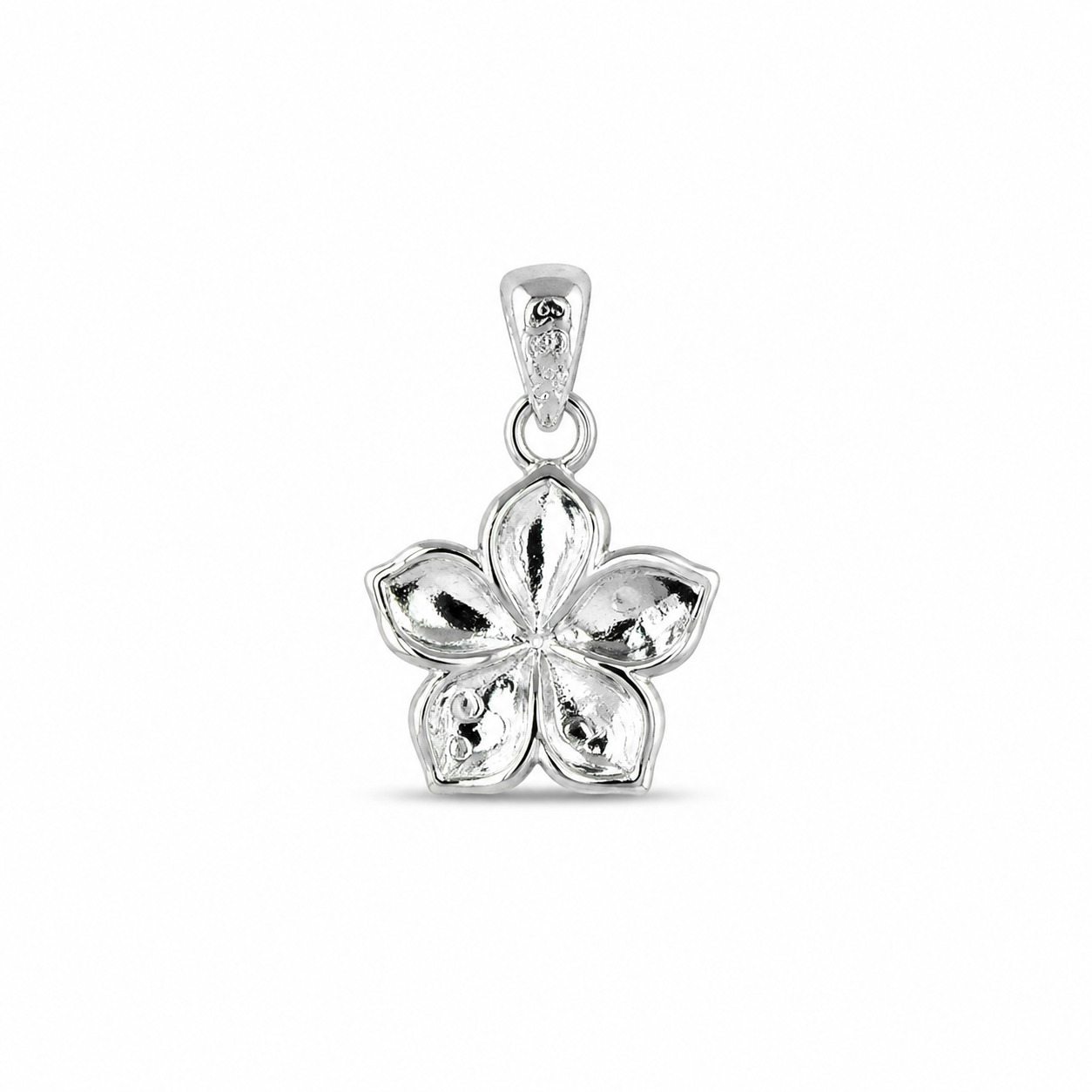 925 Sterling Silver Floral Pendent