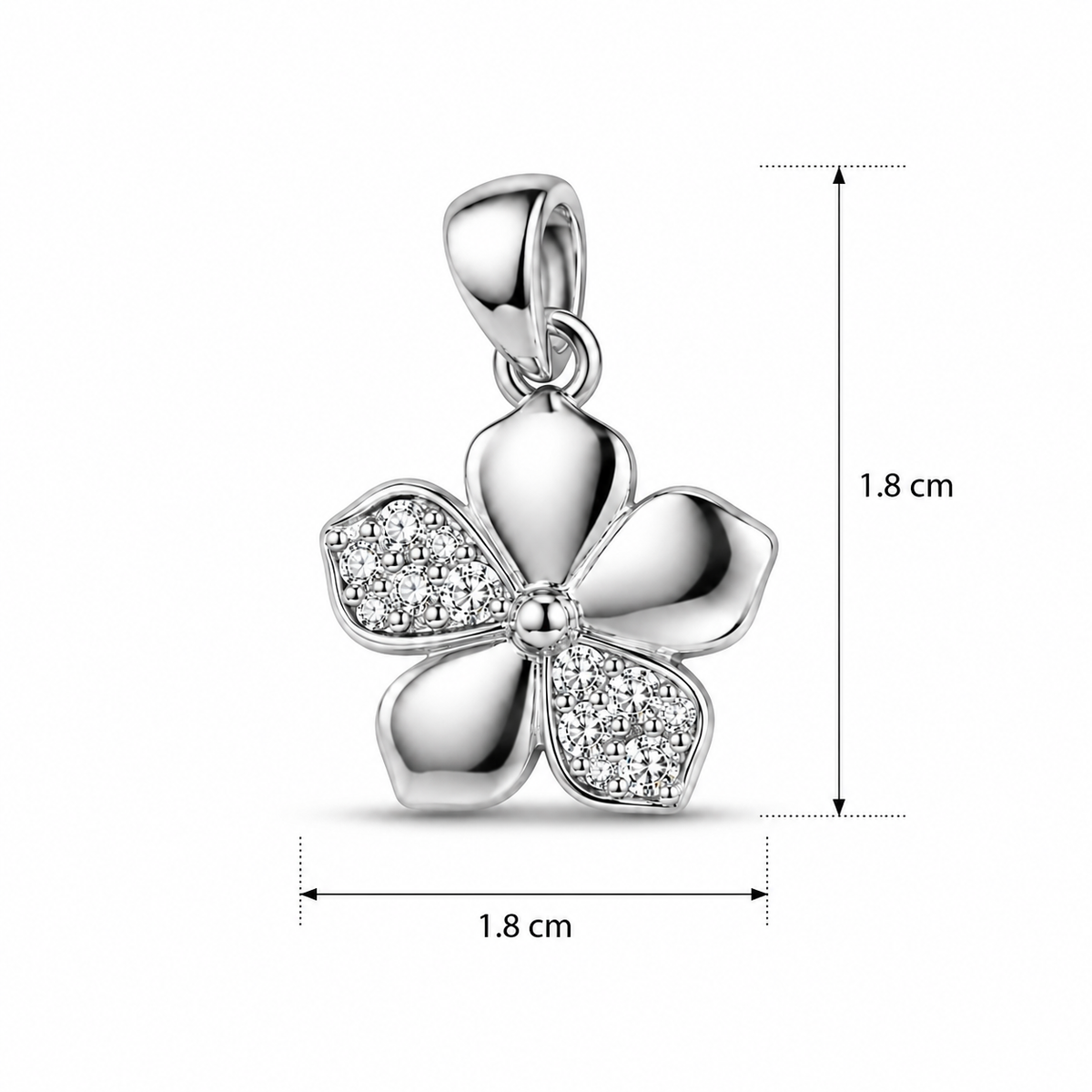 925 Sterling Silver Floral Pendent