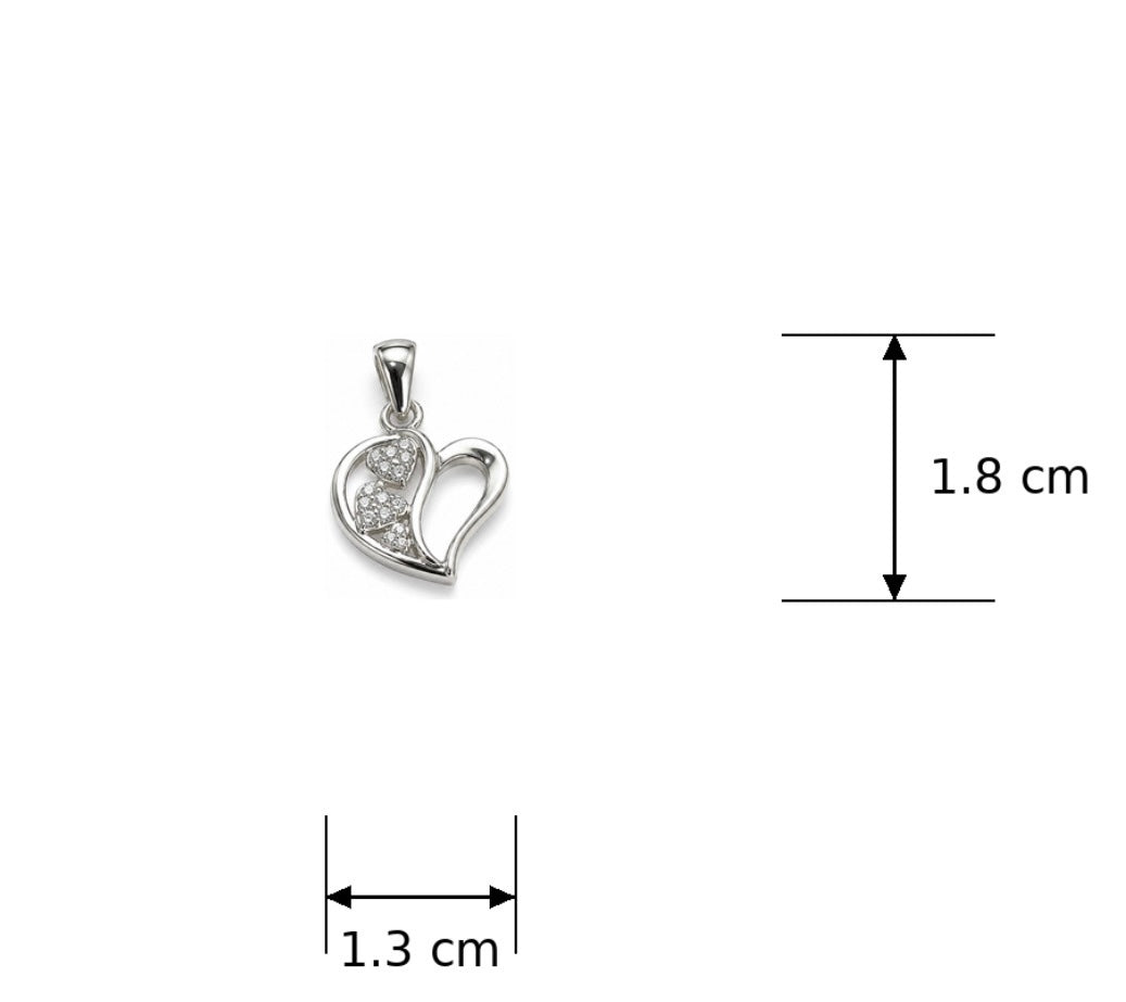 925 Sterling Silver Heart Pendent