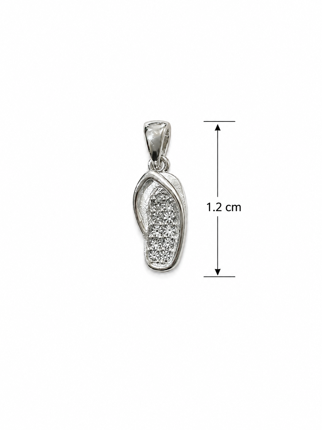 925 Sterling Silver Slipper Shape Pendent