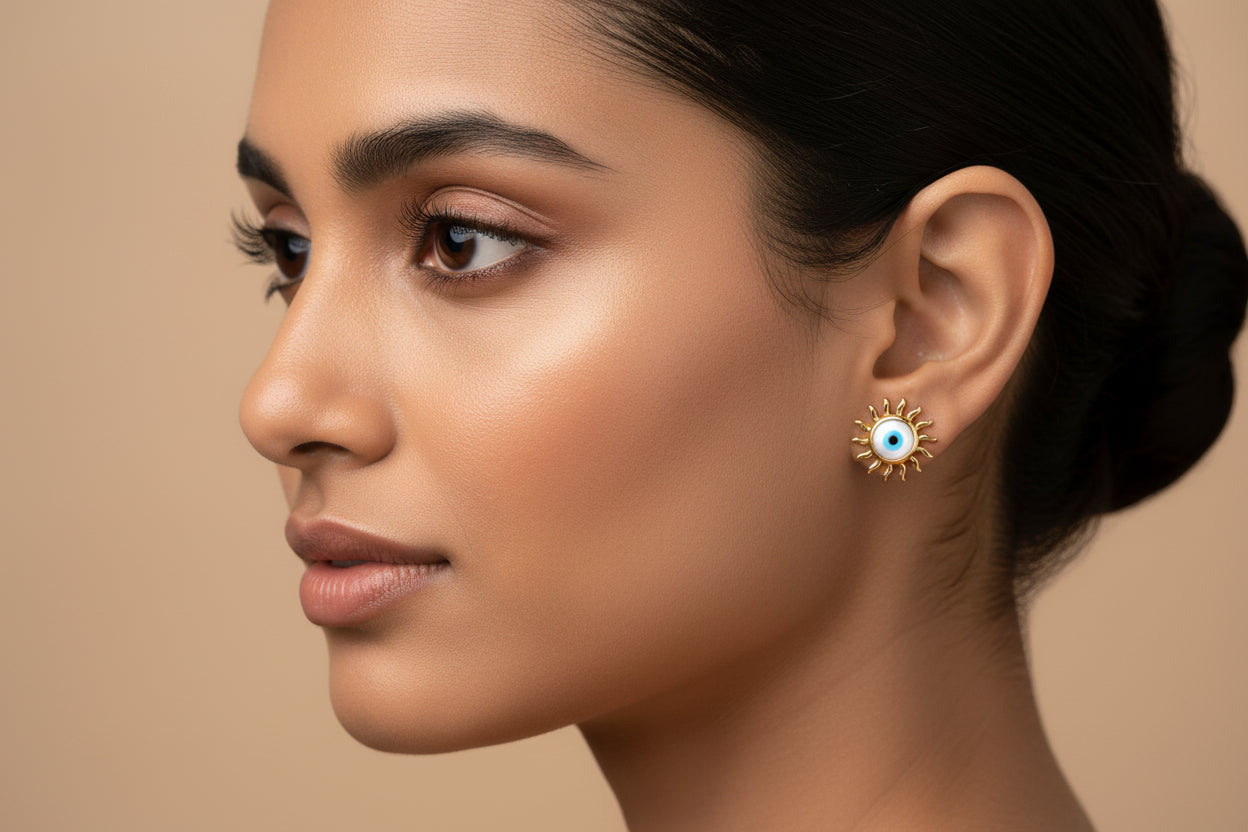 Twinrays Solar Evil Eye Earrings