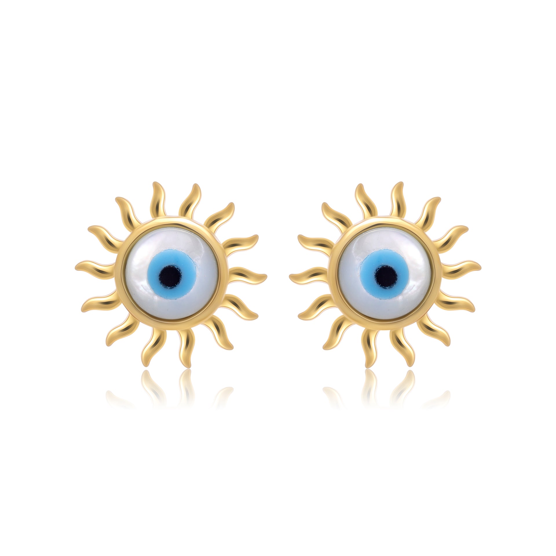 Twinrays Solar Evil Eye Earrings