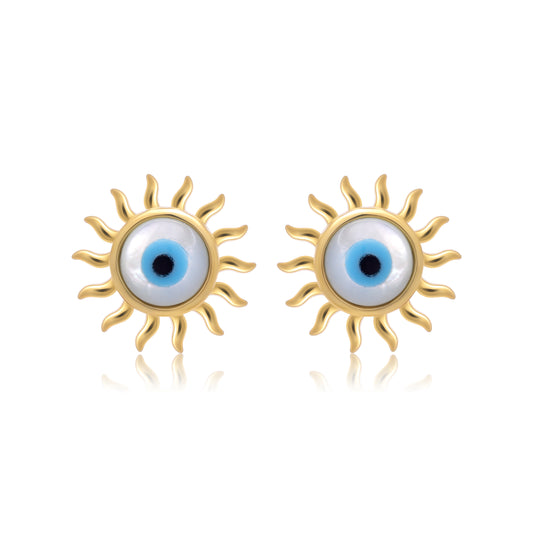 Twinrays Solar Evil Eye Earrings