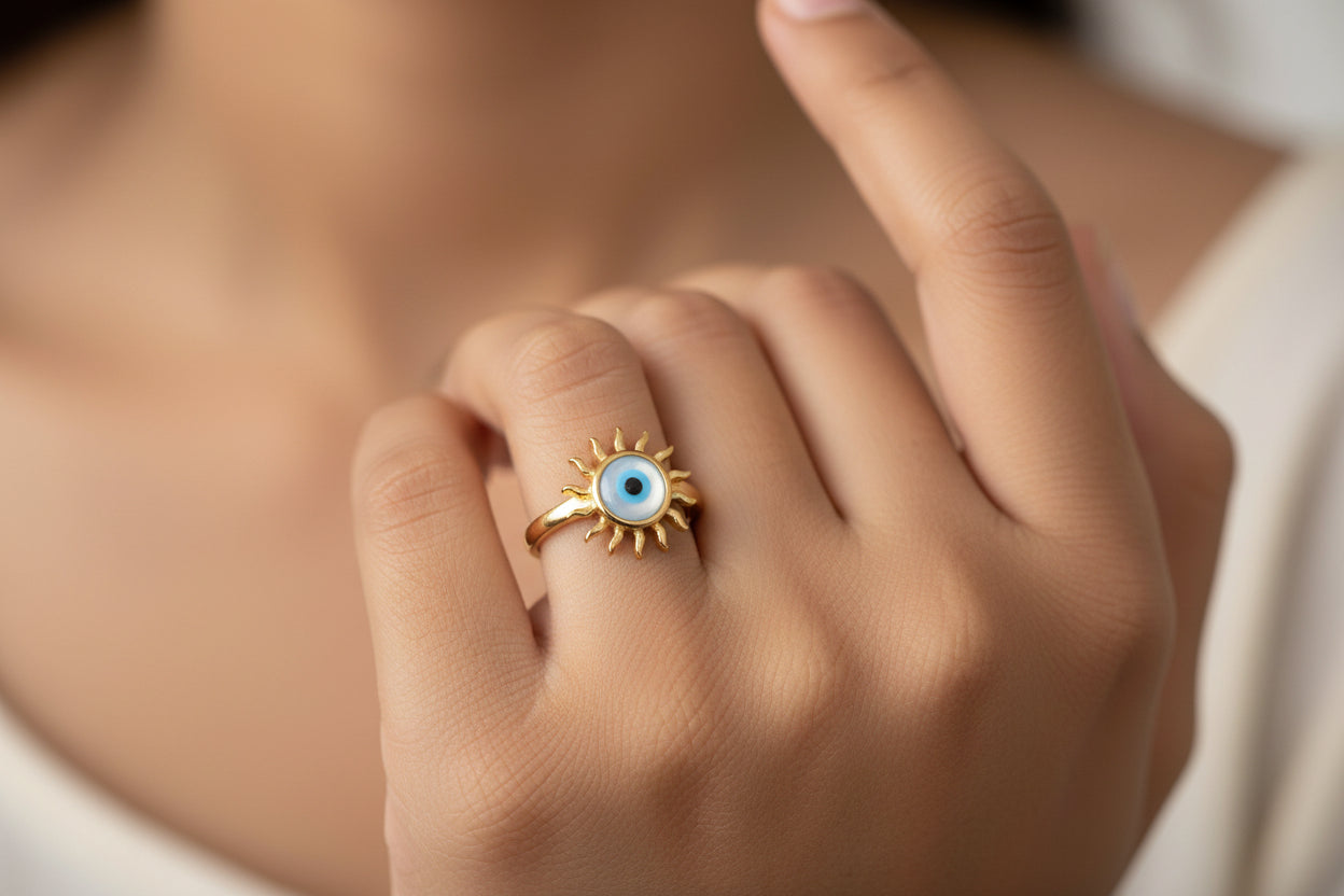 Twinrays Solar Evil Eye Ring
