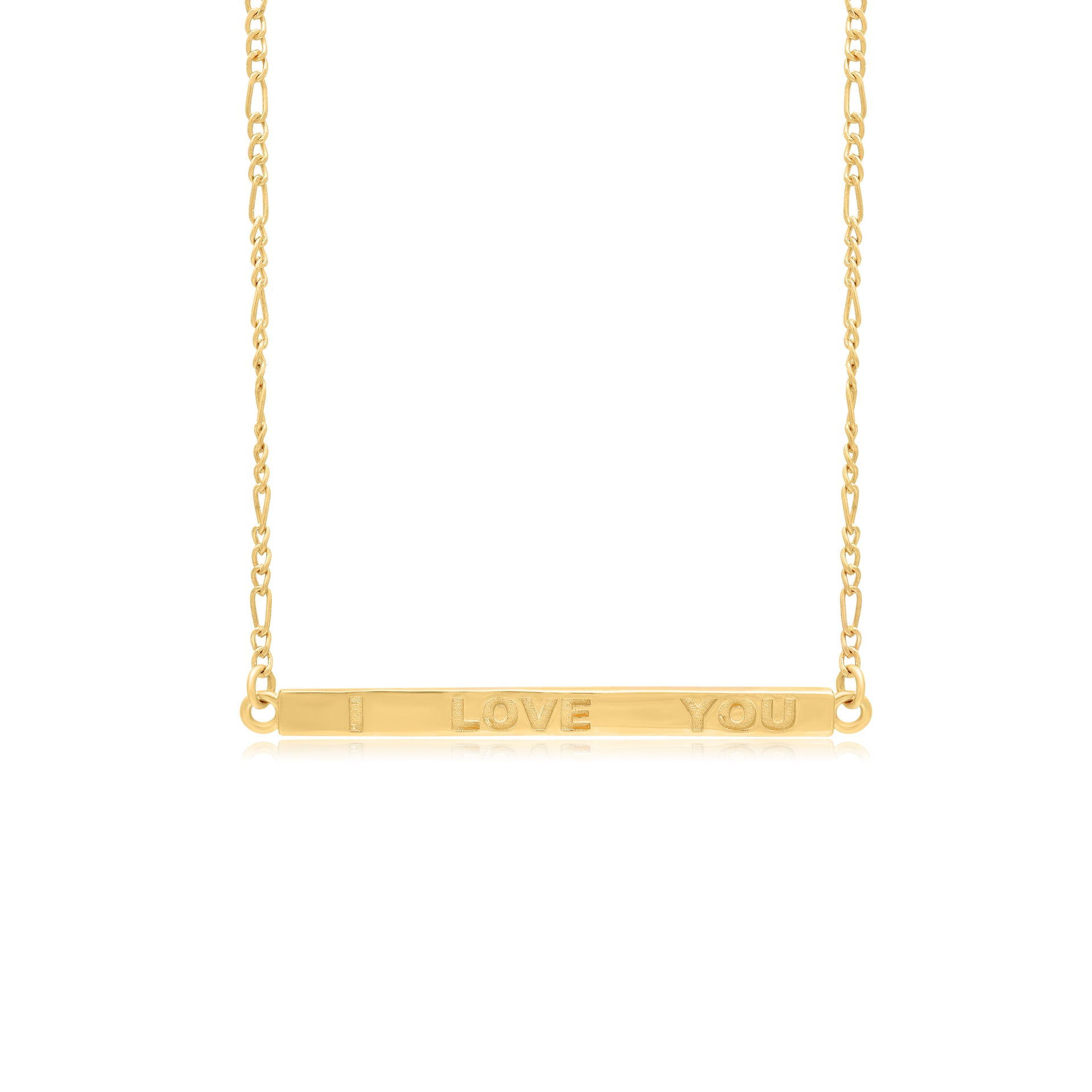Twinrays Forever Love Bar Necklace
