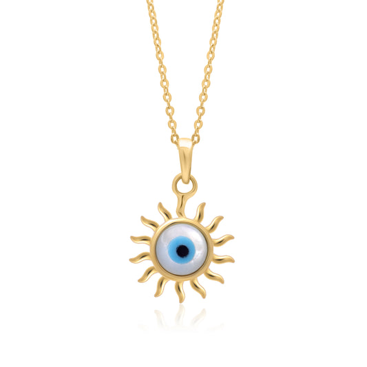 Twinrays Solar Evil Eye Necklace