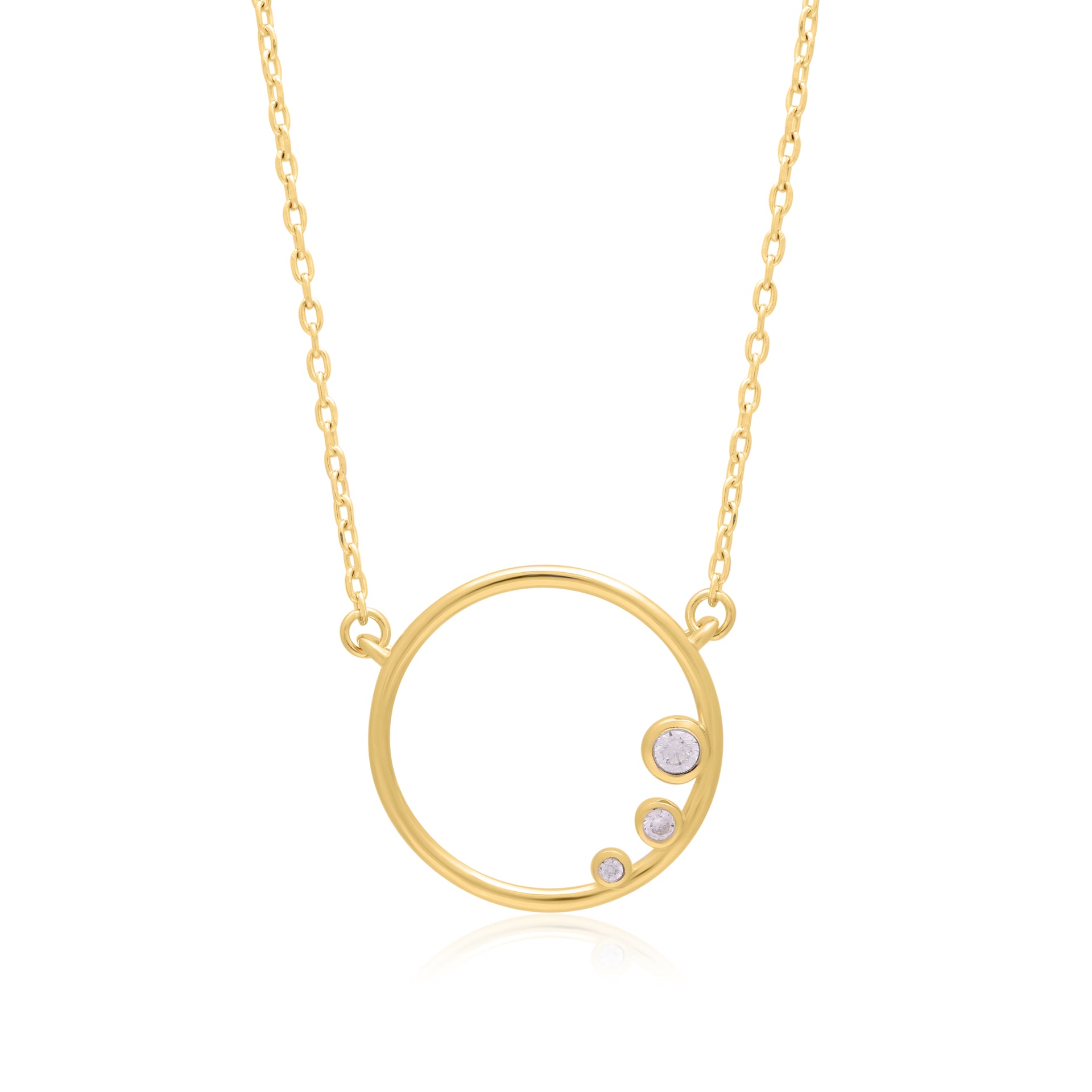 Twinrays Golden Trinity Necklace