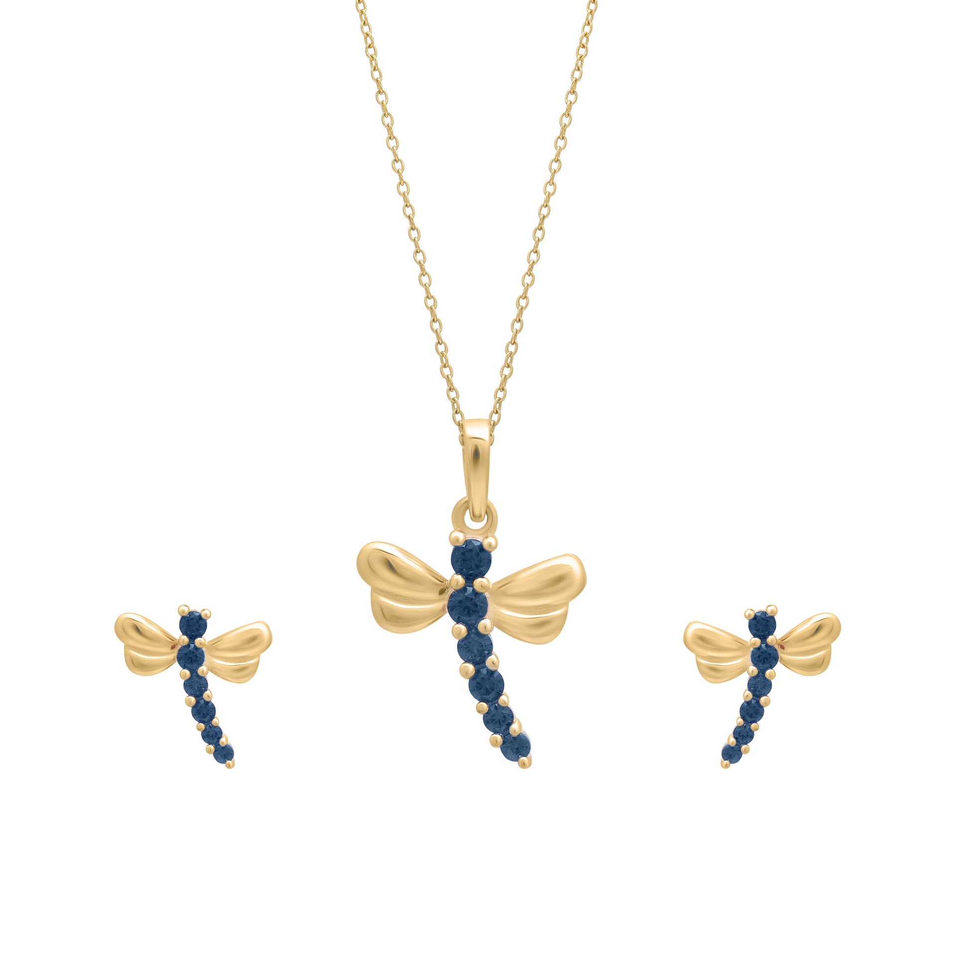 Dragonfly Grace Necklace and Earring Set