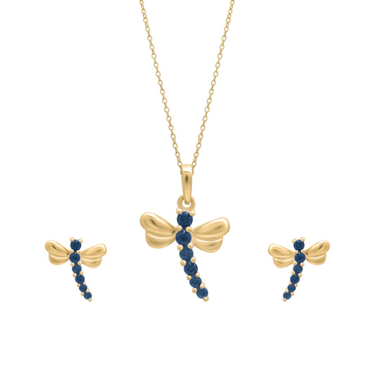 Dragonfly Grace Necklace and Earring Set