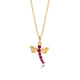 Twinrays Ruby Dragonfly Grace Necklace