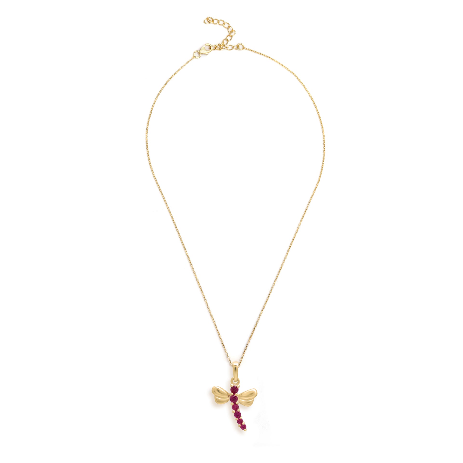 Dragonfly Ruby Grace Necklace and Earring Set