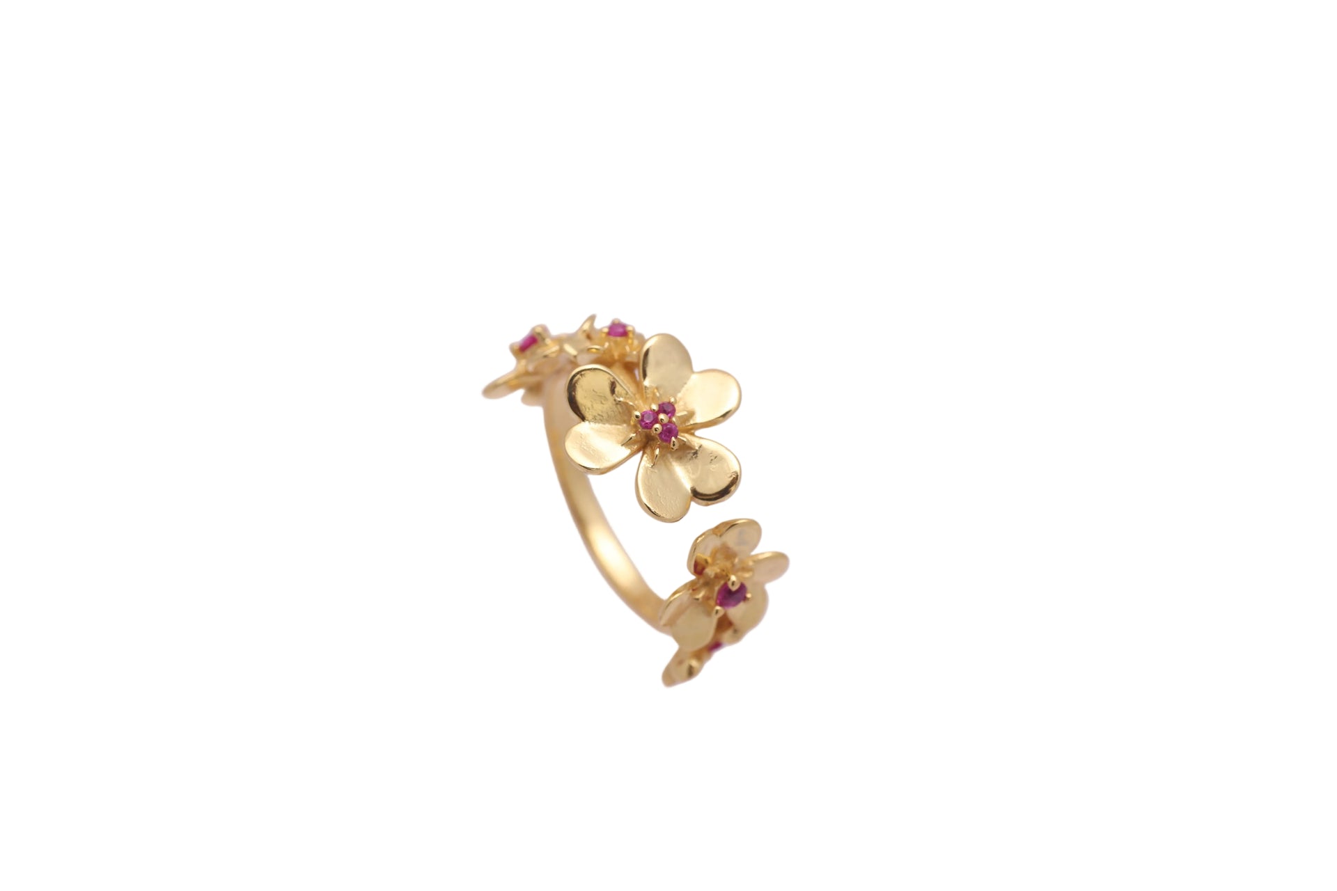 Twinrays Ruby Blossom & Flutter Ring